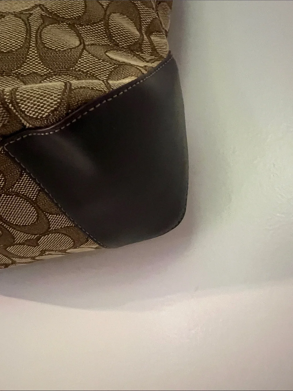 Coach Tan & Brown Signature Canvas Tote NO HANG TAG